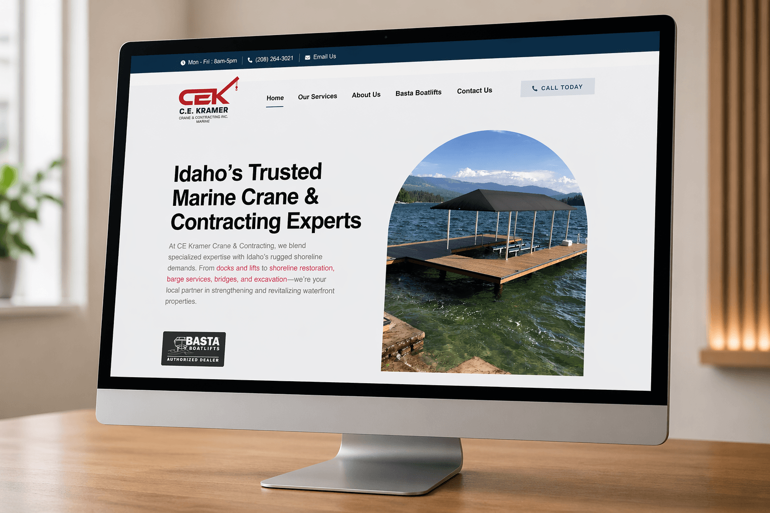 CE Kramer website homepage screenshot