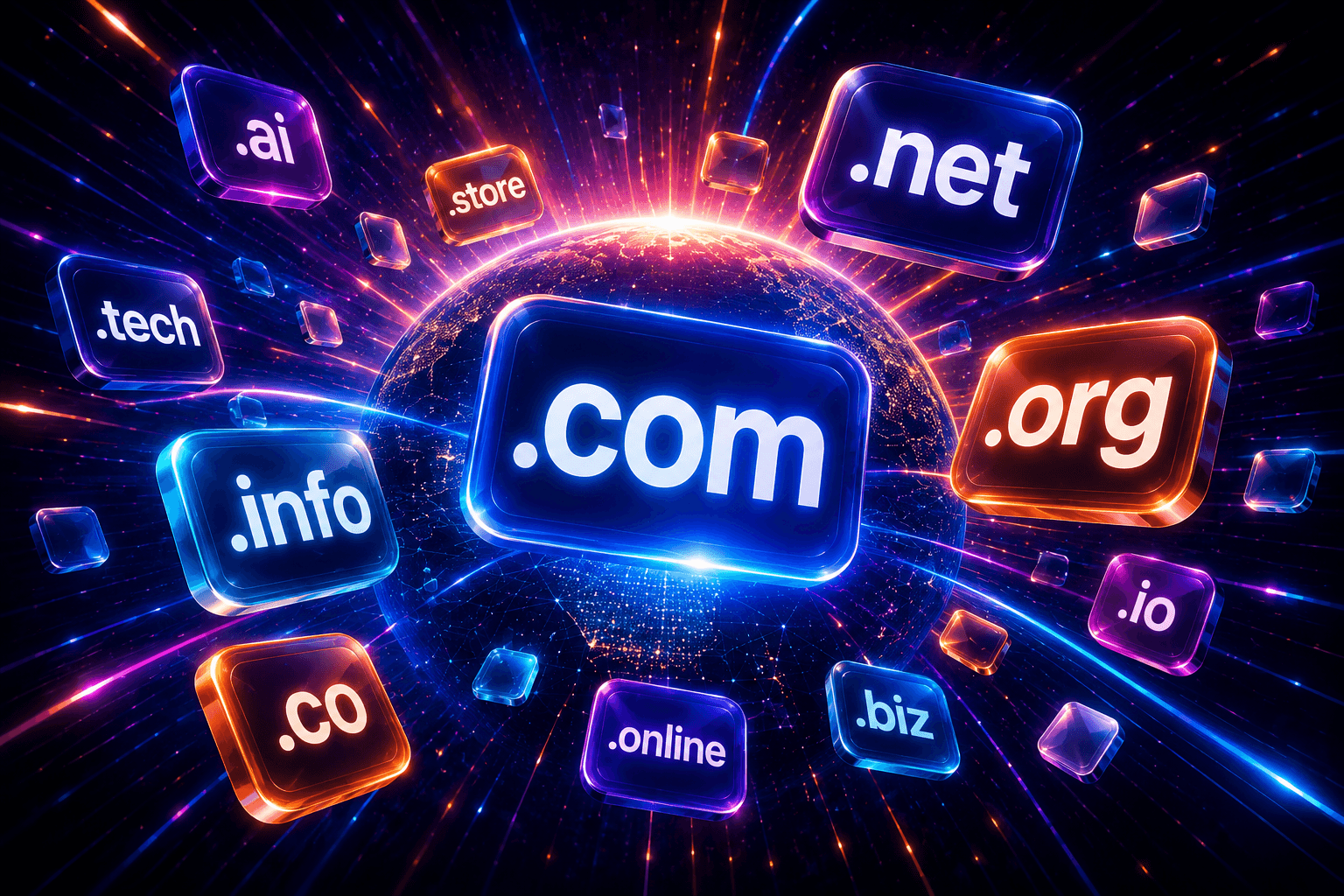 Domain name registration search tool for small businesses