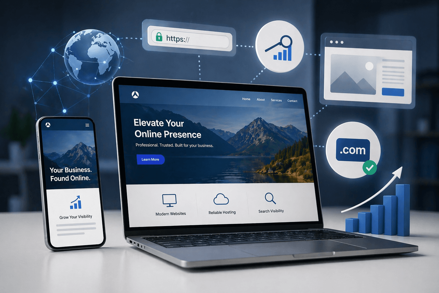 Small business website designed and managed by Twilight I.T.