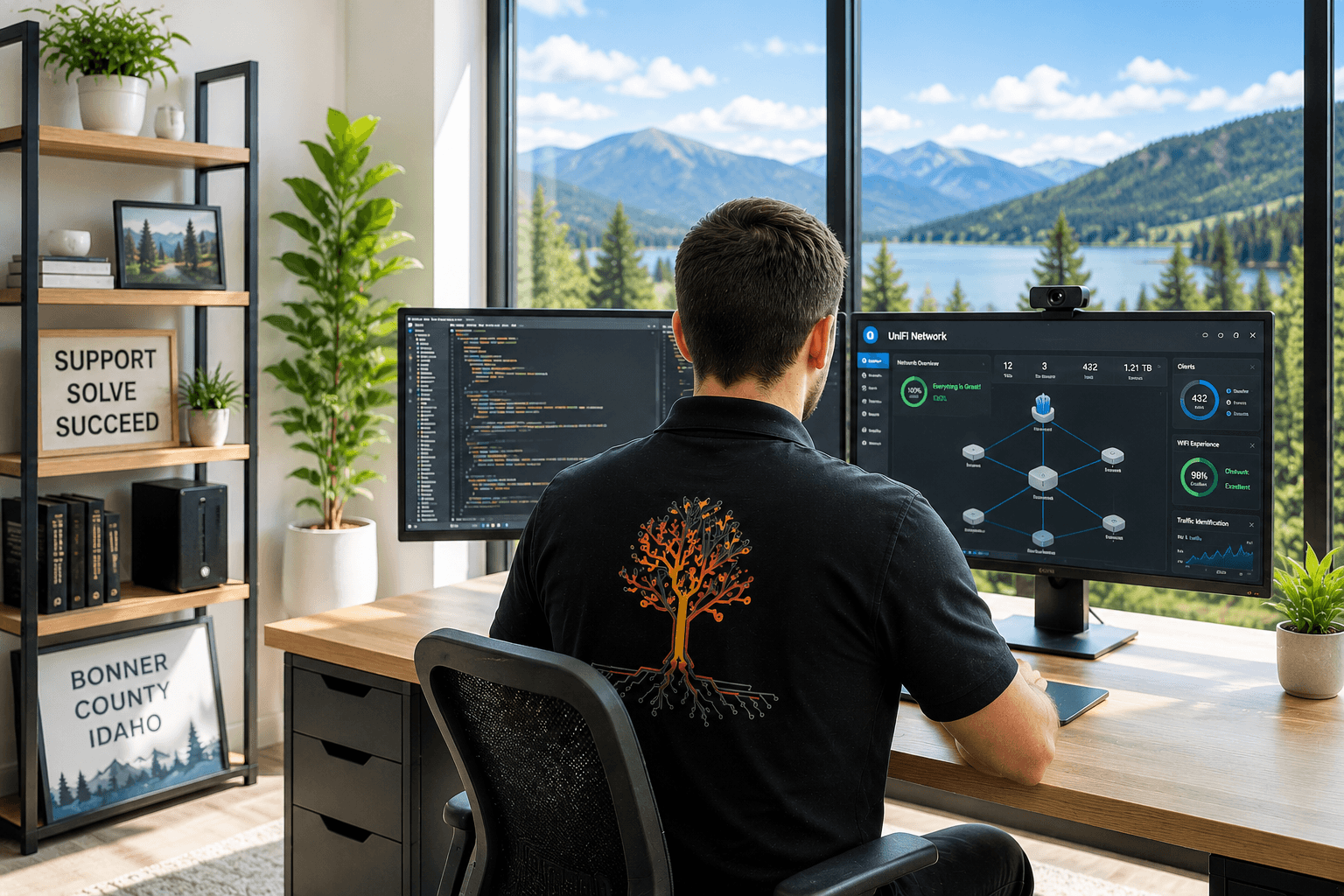 Twilight I.T. contractor working on client IT systems