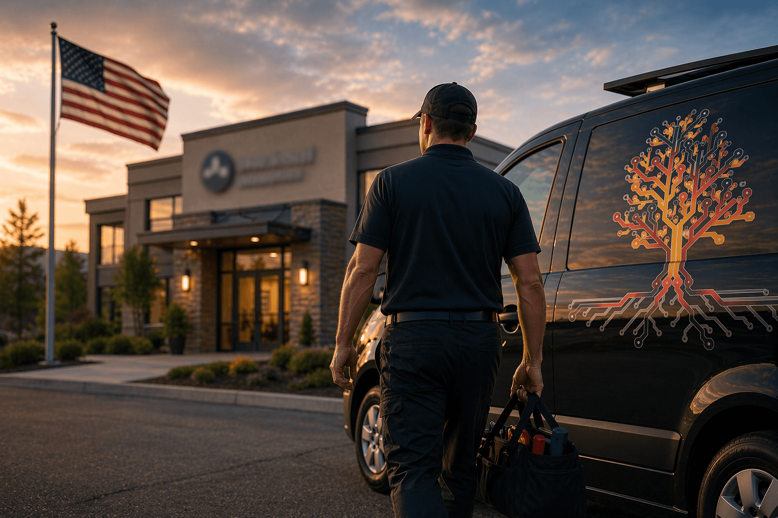 Twilight I.T. team providing ongoing IT support and network management for a local business